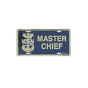 Navy Master Chief License Plate