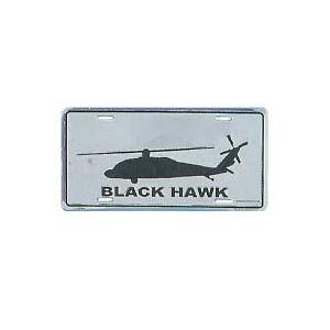 Black Hawk License Plate