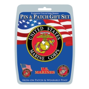 U.S. Marine Corps Pin And Patch Gift Set (4-Piece)