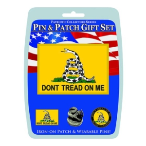 Don't Tread On Me Pin And Patch Gift Set (4-Piece)