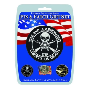 2nd Amendment Pin And Patch Gift Set (4-Piece)