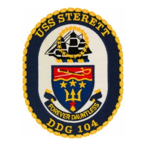 USS Sterett DDG-104 Ship Patch | Flying Tigers Surplus