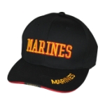 MARINES Embroidered Logo Cap (Black)