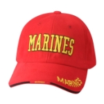 MARINES Embroidered Logo Cap (Red)