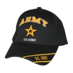 Army Star Star Cap (Black)