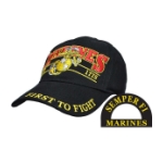 Marines First To Fight Cap (Black)