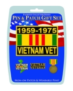 Vietnam Veteran Pin And Patch Gift Set (4-Piece)