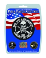 2nd Amendment Pin And Patch Gift Set (4-Piece)