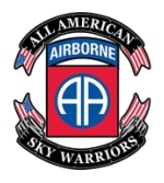 82nd Airborne (All American - Sky Warriors) Back Patch (3-Piece)