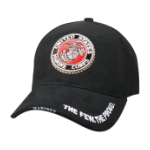 U.S Marine Corps Embroidered Logo Cap (Black)