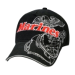 Rothco Deluxe Marines Eagle, Globe & Anchor Cap (Black)