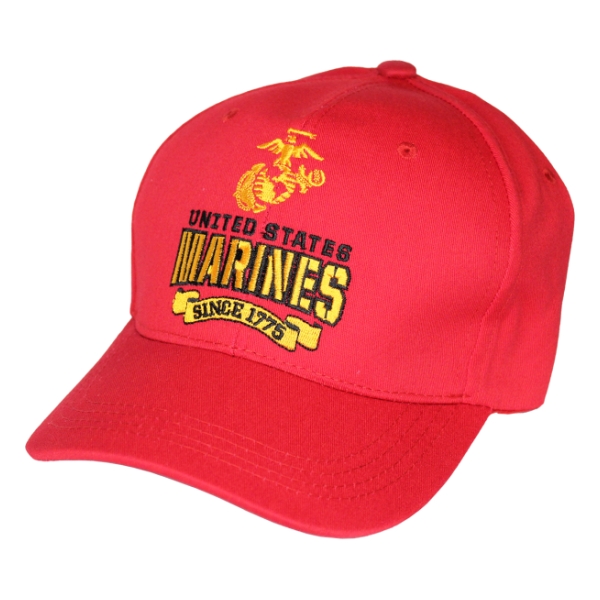 Marines (Since 1775) Cap (Red) | Flying Tigers Surplus