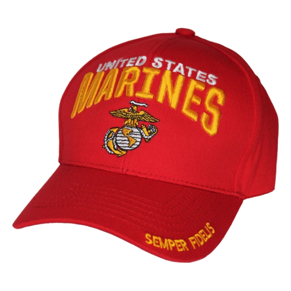 United States Marines Cap (Red) | Flying Tigers Surplus