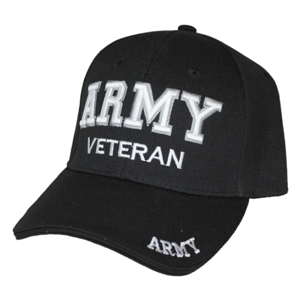 Army Veteran Cap (Black)