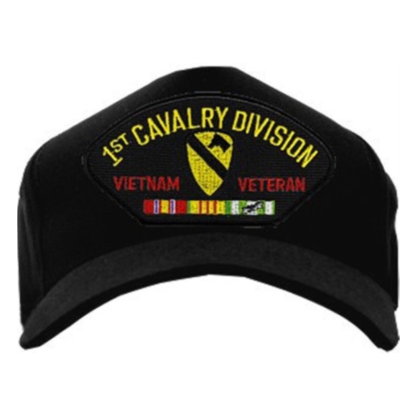 1st Cavalry Division Vietnam Veteran Cap (Black)