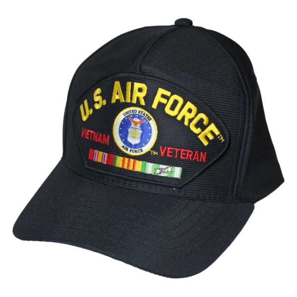 Air Force Vietnam Veteran Cap with 3 Ribbons and Emblem