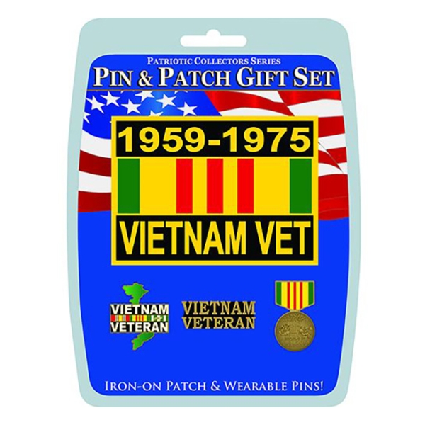 Vietnam Veteran Pin And Patch Gift Set (4-Piece)