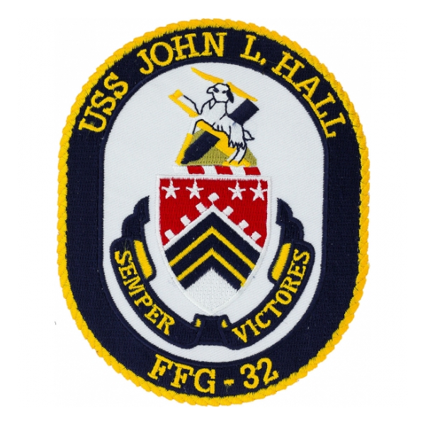 USS John L. Hall FFG-32 Ship Patch | Flying Tigers Surplus