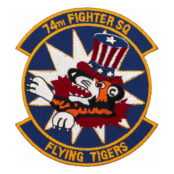 Air Force 74th Fighter Squadron Flying Tigers Patch Flying Tigers Surplus 7949