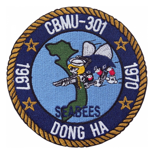 CBMU-301 Seabees Construction Battalion Maintenance Patch (Dong Ha ...