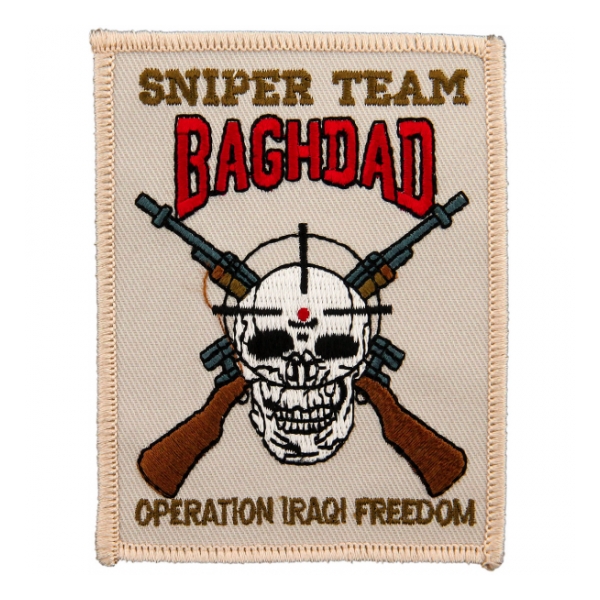 Sniper Team Baghdad Operation Iraqi Freedom Patch