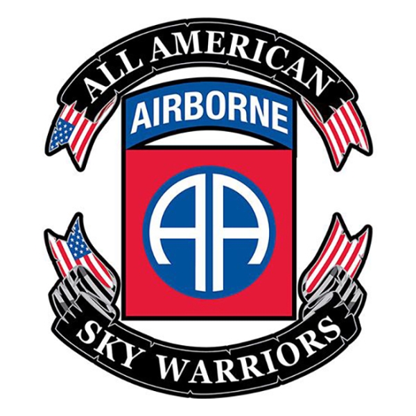 82nd Airborne (All American - Sky Warriors) Back Patch (3-Piece)