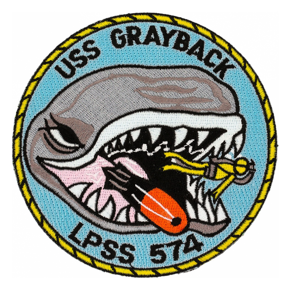 USS Grayback SS-574 Patch | Flying Tigers Surplus