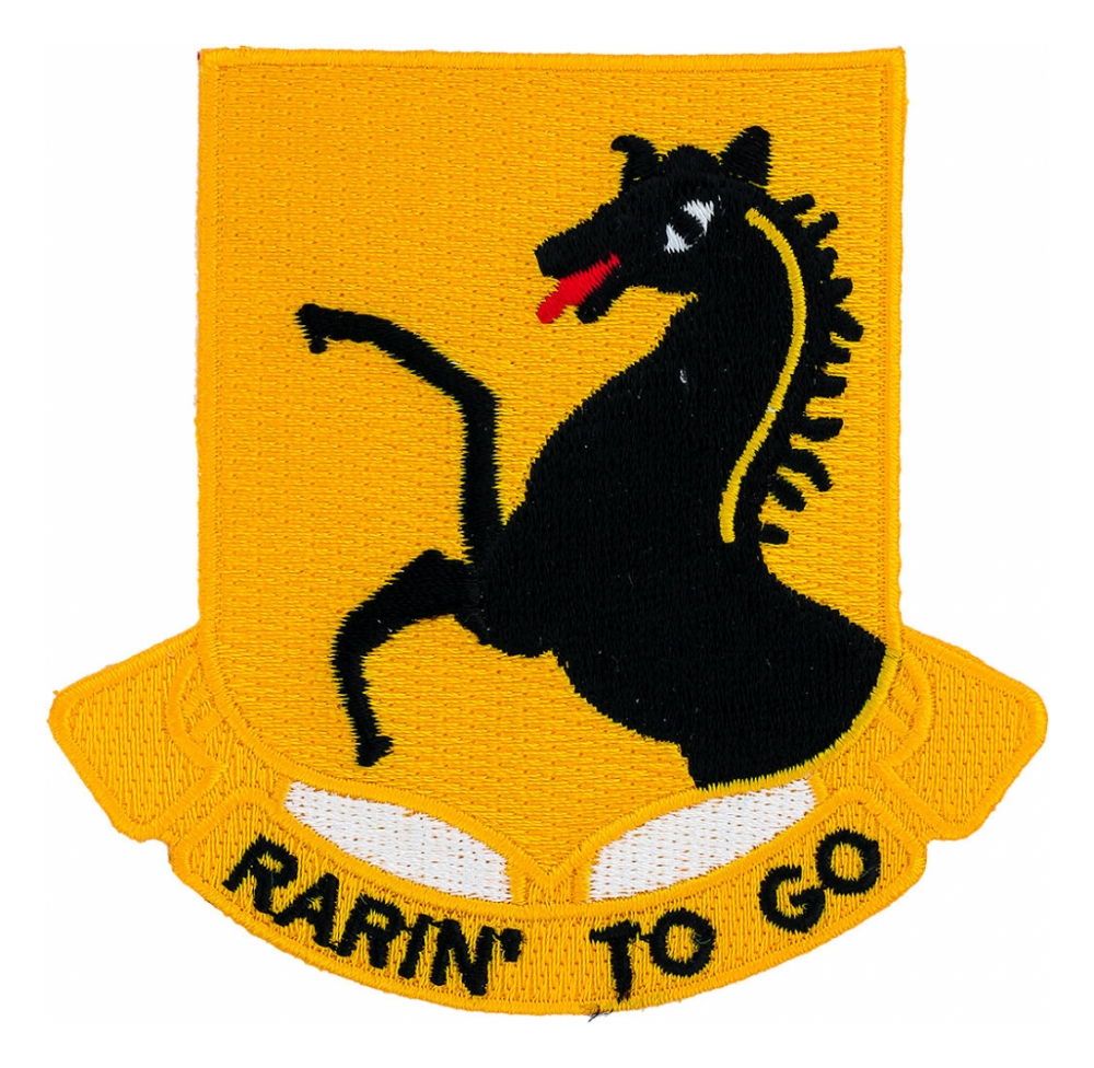 112th Cavalry Regiment Patch (Rarin To Go) Flying Tigers Surplus