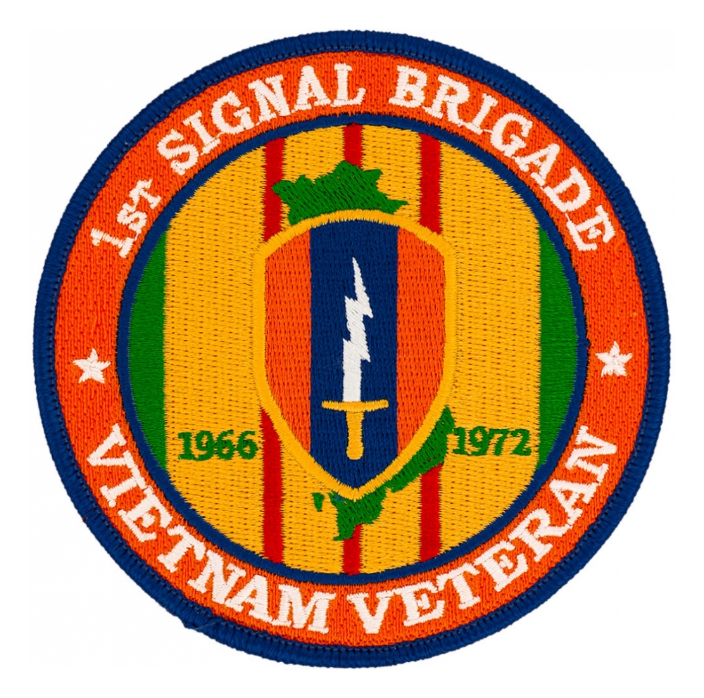 1st Signal Brigade Vietnam Veteran Patch Flying Tigers Surplus