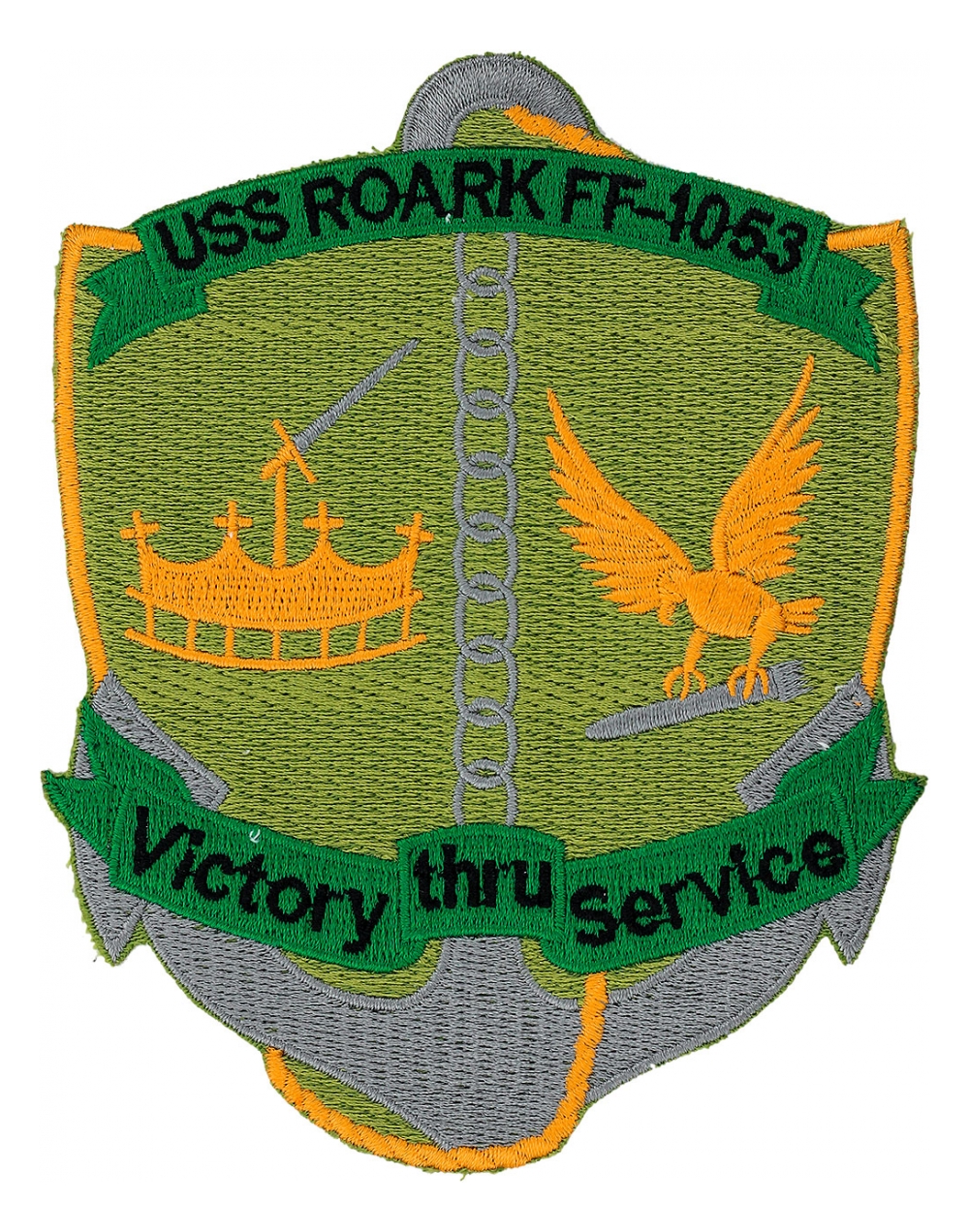 USS Roark FF-1053 Ship Patch | Flying Tigers Surplus