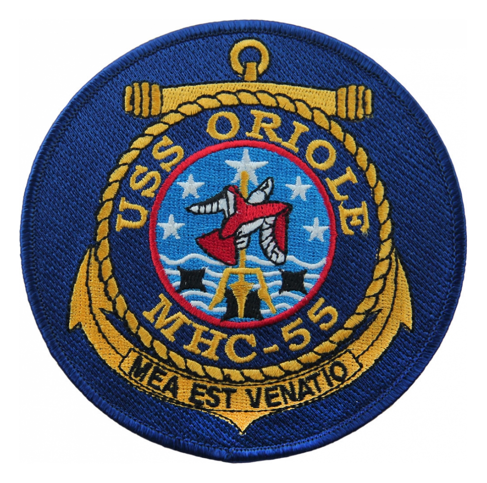 USS Oriole MHC-55 Ship Patch | Flying Tigers Surplus